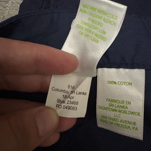 NWT Lilly Pulitzer Buttercup Short True Navy Blue Scallop Hem Coastal Size 00 - Picture 7 of 7